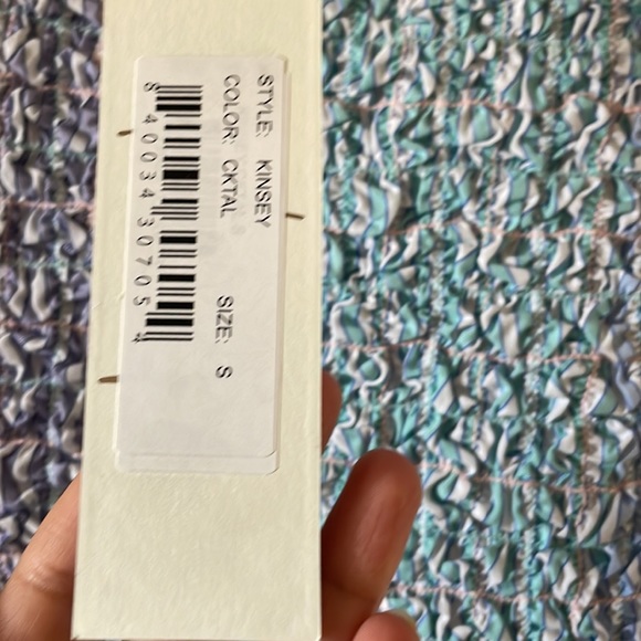 Petersyn X Revolve Kinsey off shoulder top cocktail NWT smocked - Picture 6 of 8